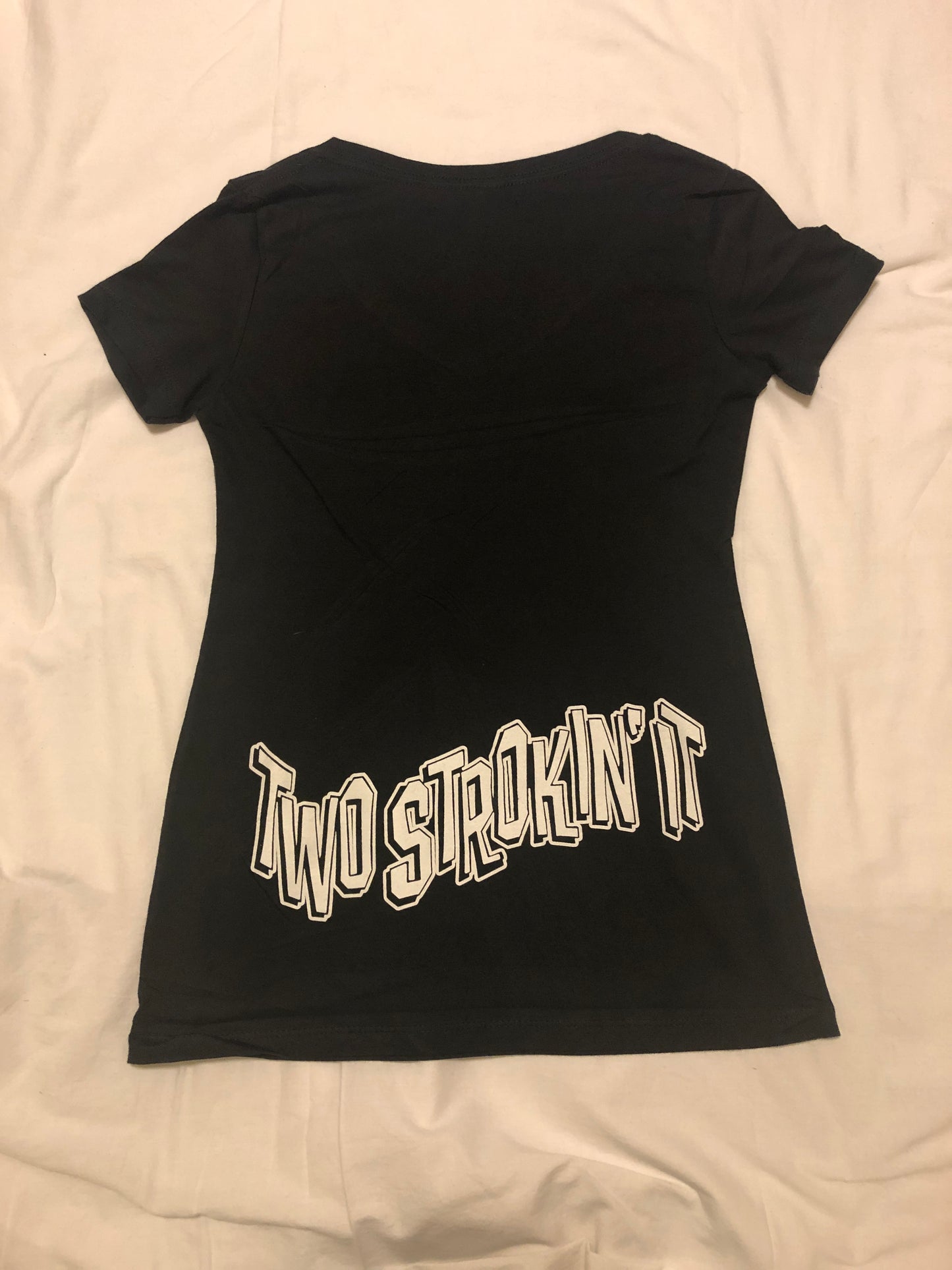 Women’s Two Strokin’ It V-Neck T-Shirt