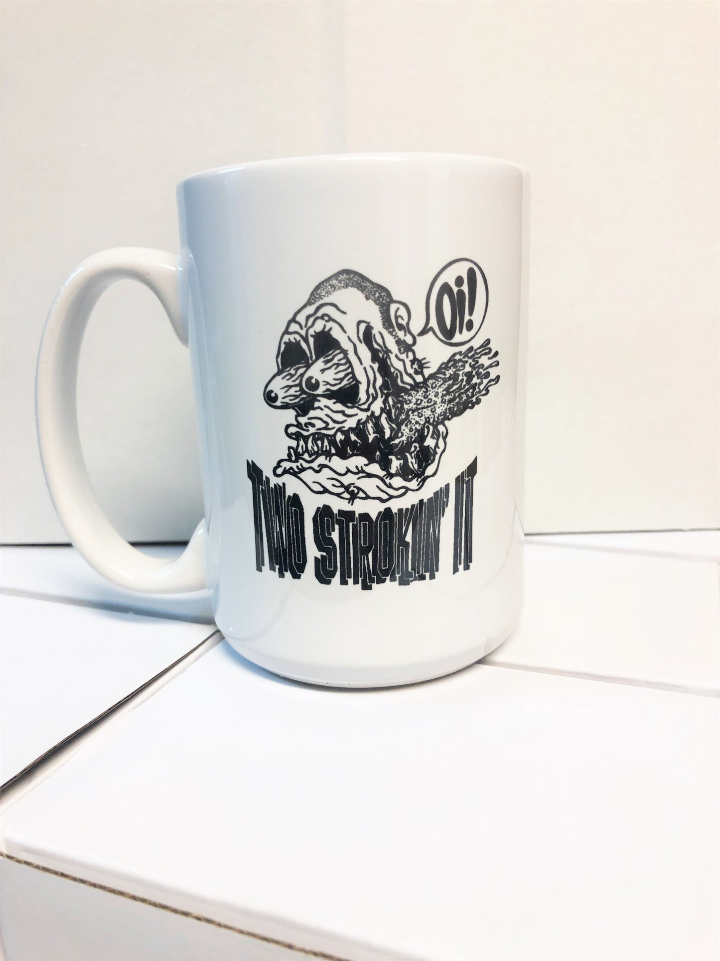 Two Strokin' It Coffee Mug