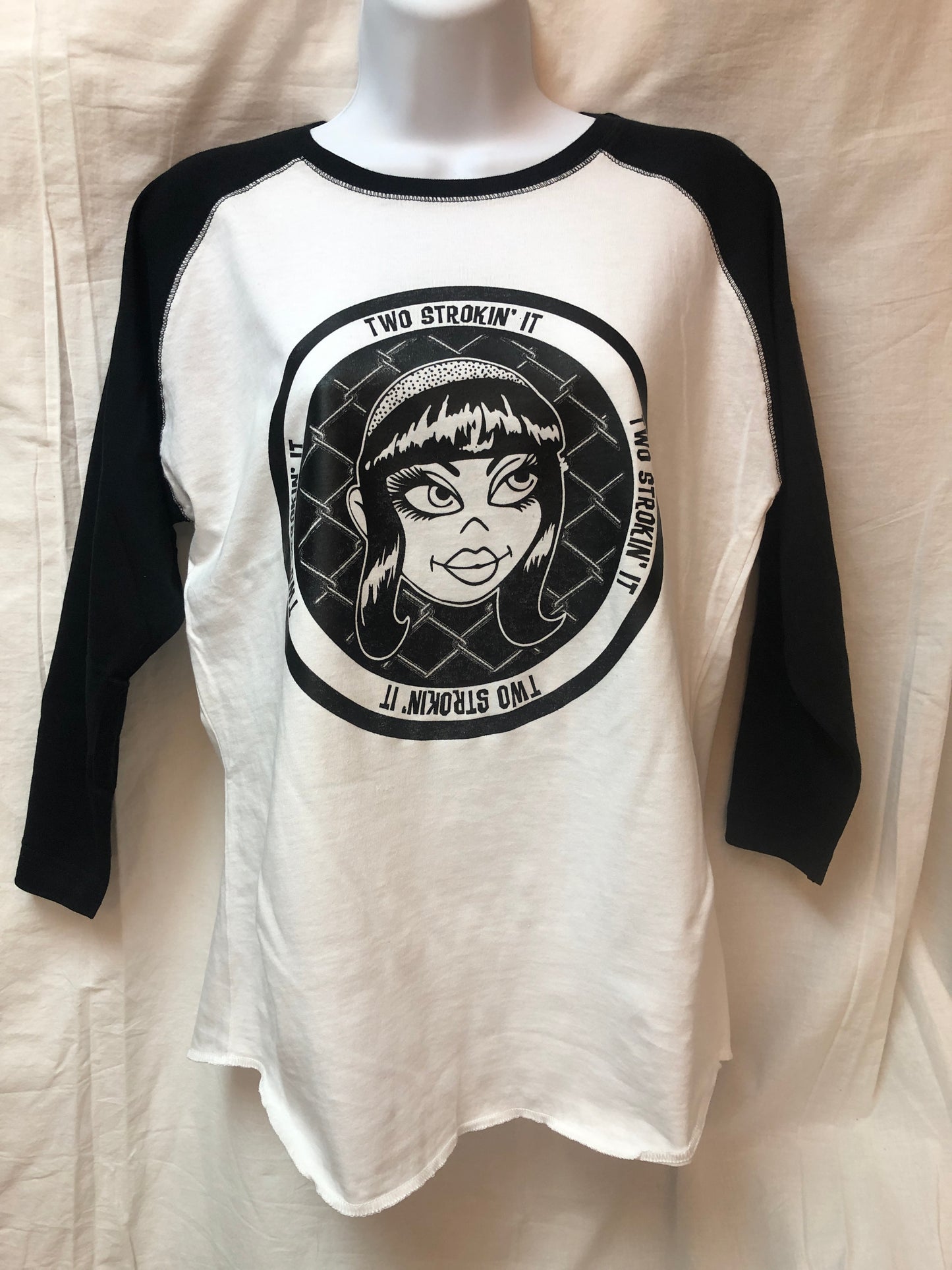 Two Strokin' It - Women's Byrd Baseball T-Shirt