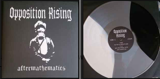 Opposition Rising - Aftermathematics 12" Vinyl - Black/White/Silver Tri Color Striped