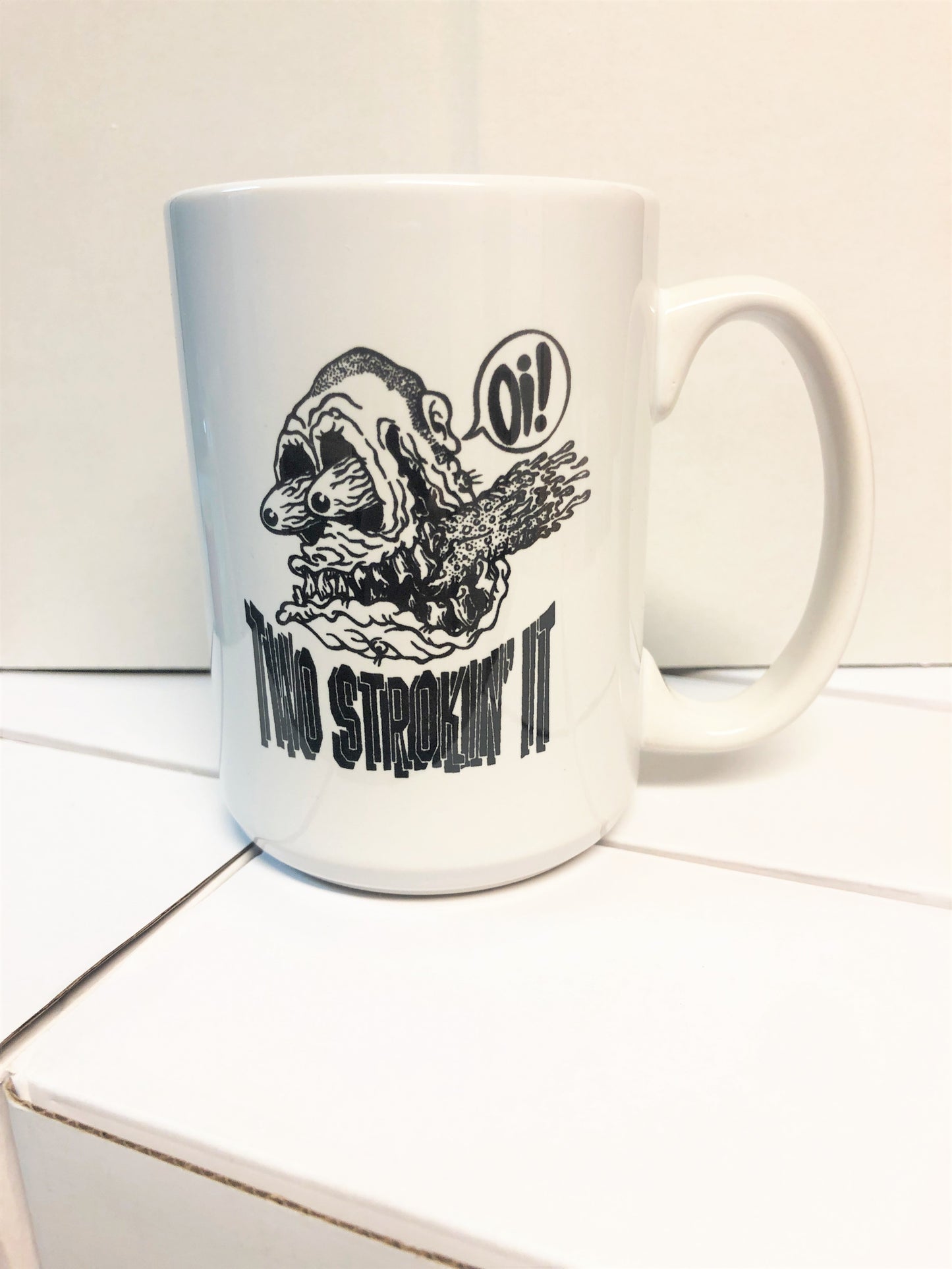Two Strokin' It Coffee Mug