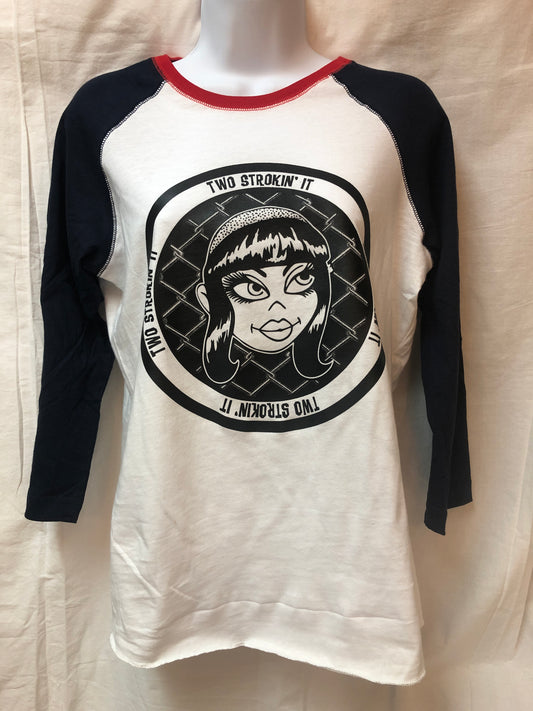 Two Strokin' It - Women's Byrd Baseball T-Shirt