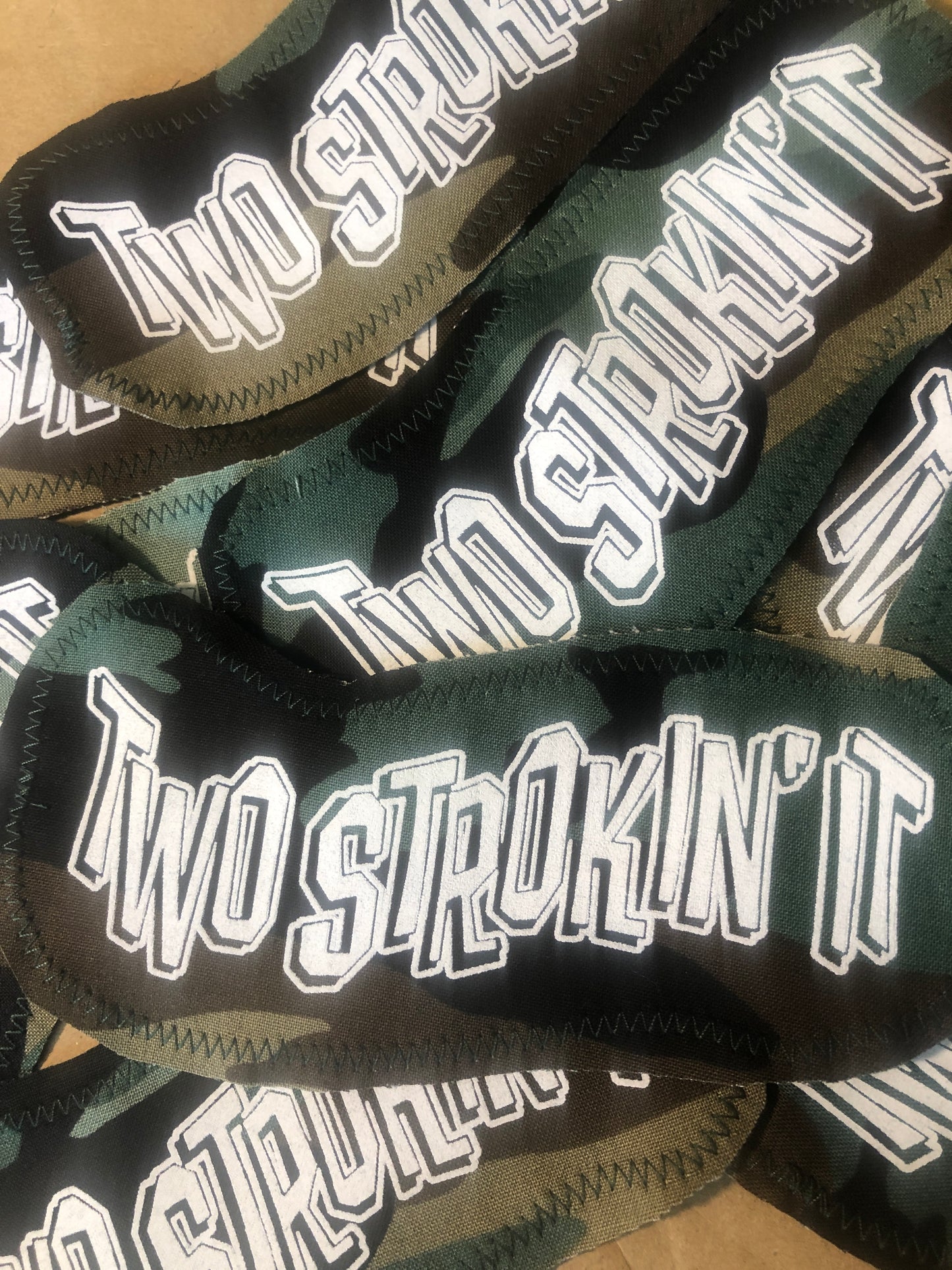 Two Strokin' It - Small Flag Patch