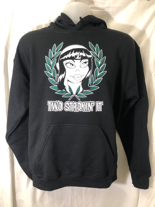 Two Strokin' It - Laurel Byrd Hooded Sweatshirt